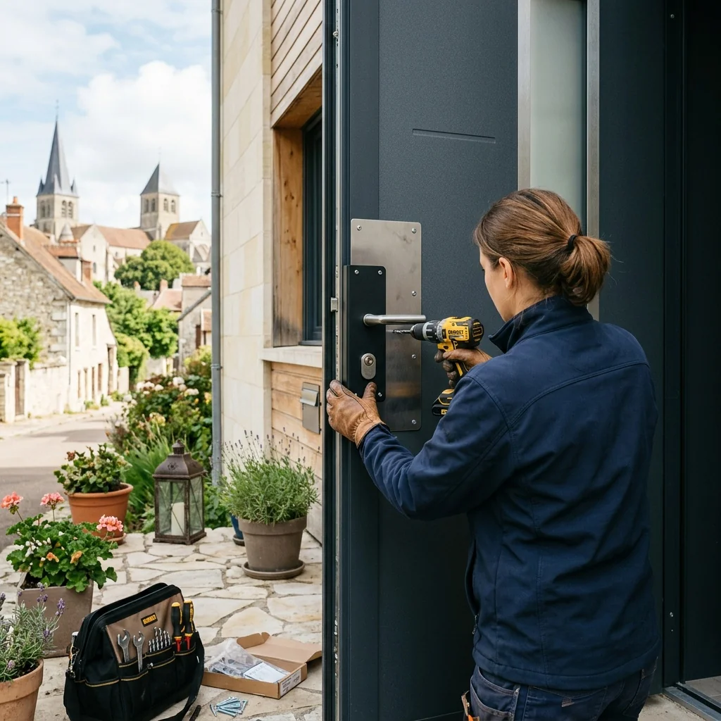 Blindage de porte d entrée - Serrurier Étampes